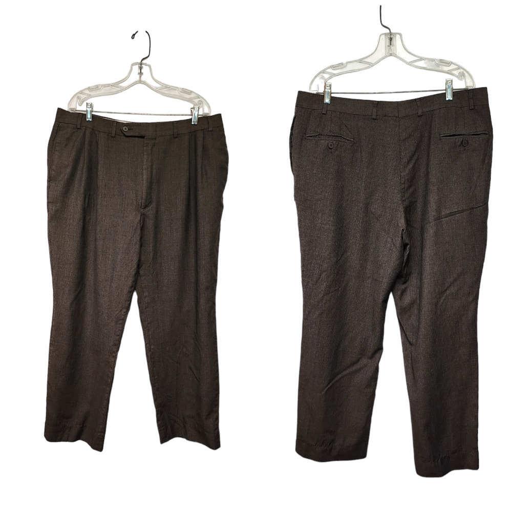 VINTAGE Oscar De La Renta Pants 46Rx41 Wool Blend Straight leg Slacks 90s